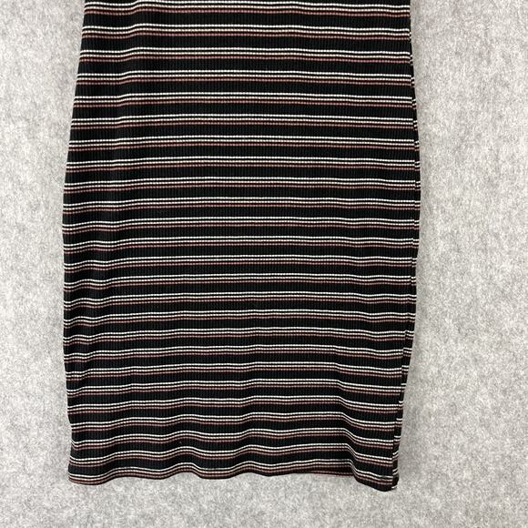 Abercrombie Fitch Bodycon Dress Womens Small Striped Ribbed Stretch Emo - Picture 3 of 13